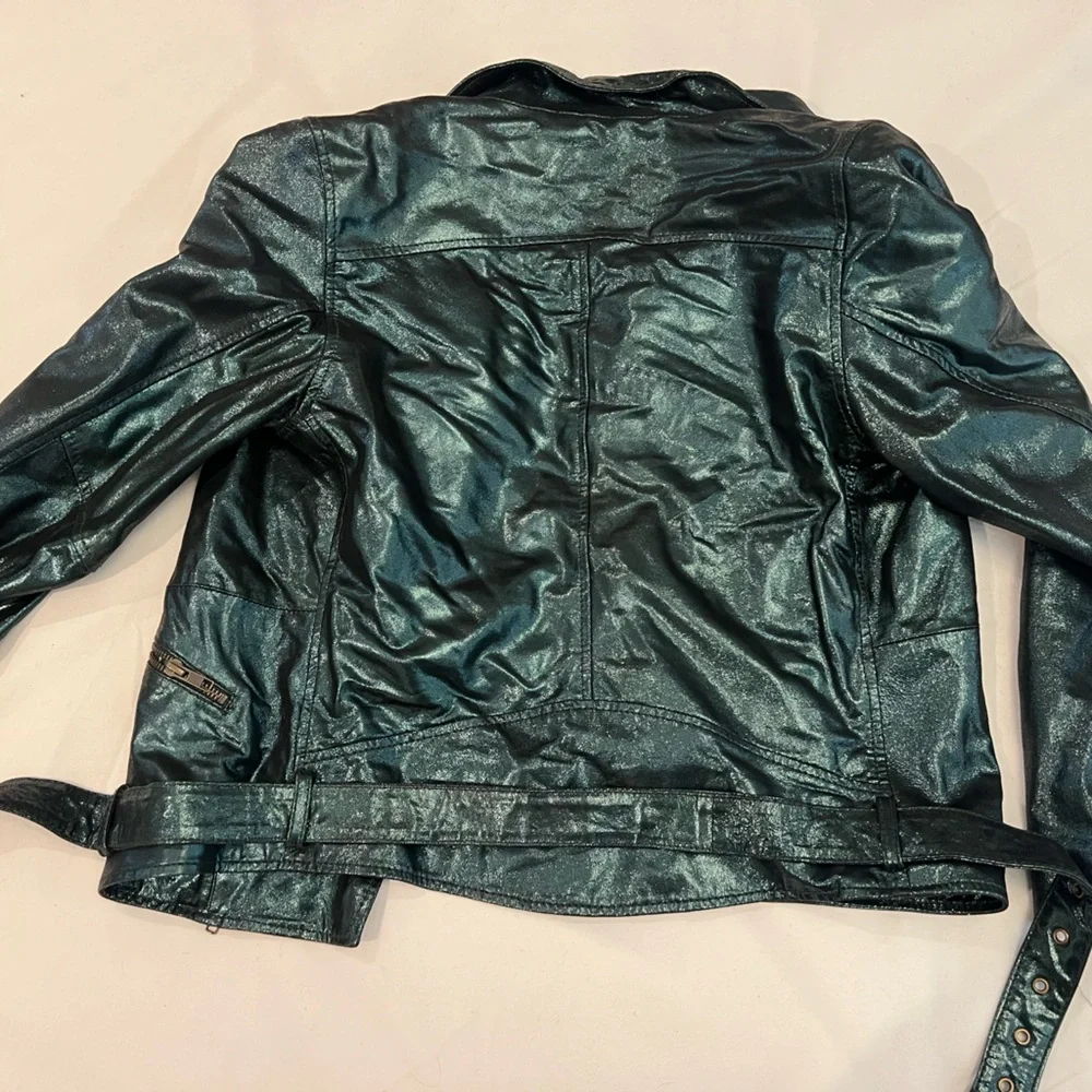 Cotelac Green Leather‎ Jacket